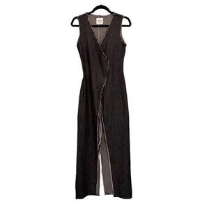Tribe Kelley Midnight Messenger Demi Wrap Demin Dress